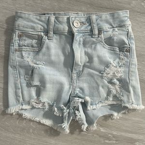 AE Next Level Midi Ripped Denim Short